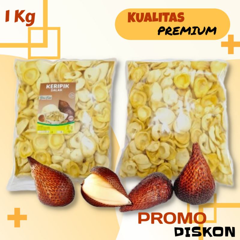 

Keripik Salak Nangka Apel Rambak Pisang Premium Export Quality Isi 1 Kg Khas Malang