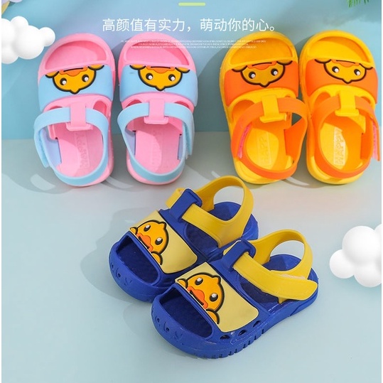 littlekiddoss SH2179 Sepatu Sandal Karet Sendal Karet Anak Duck Sandal Bayi Perempuan Import