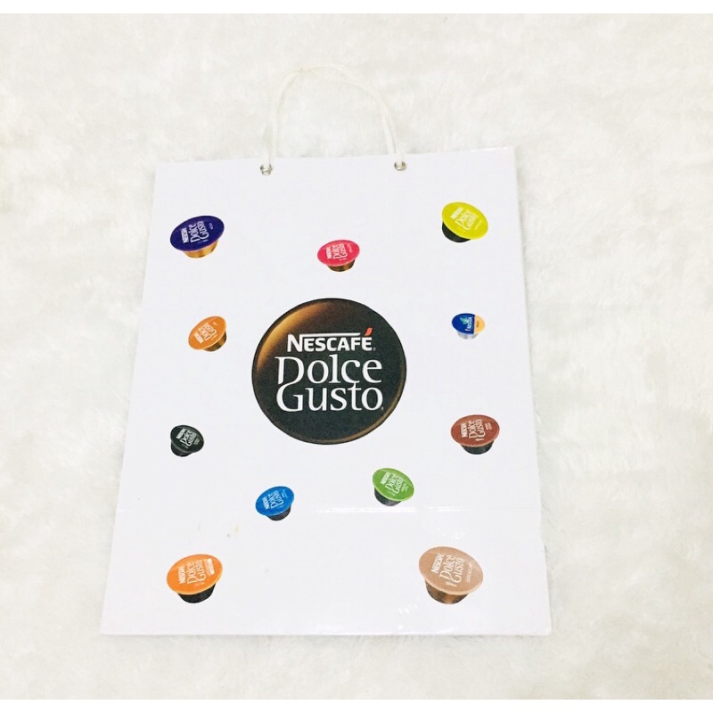 

Nescafe Dolce Gusto Singapore Original Branded Paperbag Authentic Shopping Bag Tas Kantong Belanja Original Nescafe Coffee Pods