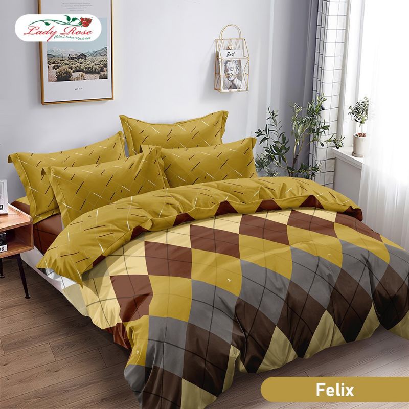 Bedcover Lady Rose Felix 180x200 / Bed Cover Set Rumbai Lady Rose King Felix