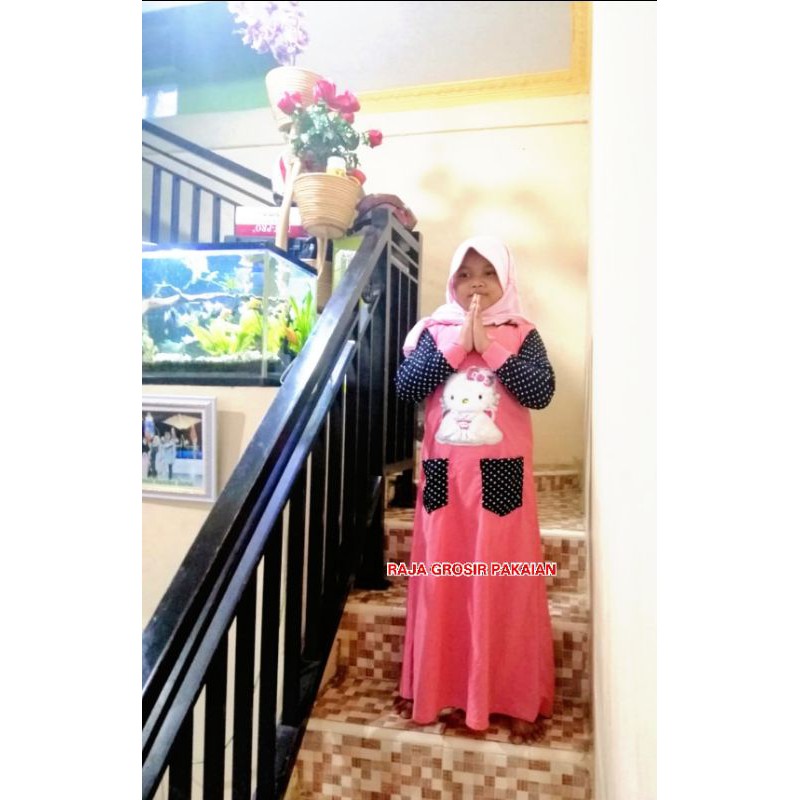 Baju Gamis Anak Variasi Boneka Estimasi 3-12 Thn