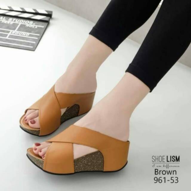 ABBUSHOES  Af 24 Wedges Wanita - Silang