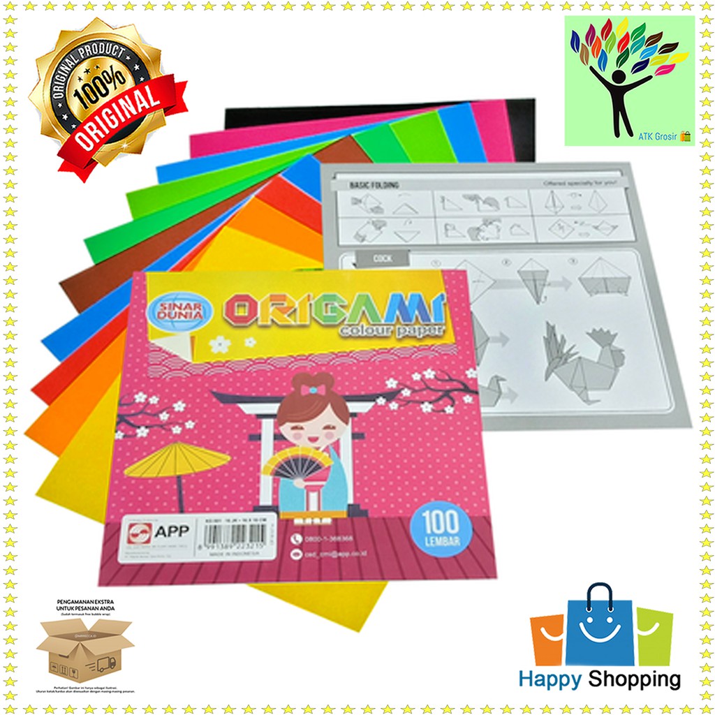 

Origami Besar 12x12 - Sidu 100 lembar