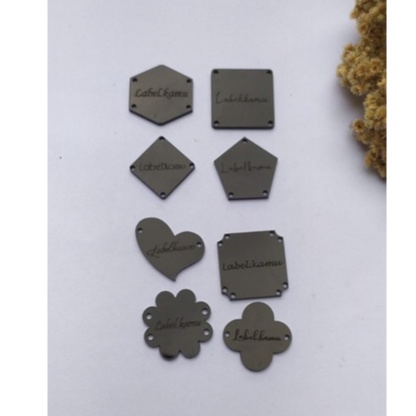 Label Akrilik Warna Hitam