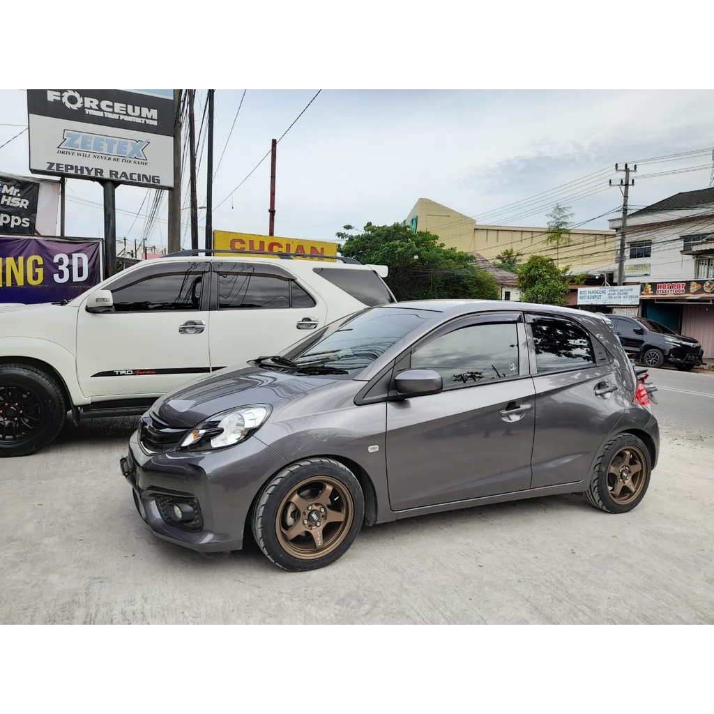 VELG HSR R15 COCOK UNTUK MOBIL HONDA BRIO [RATA BODY