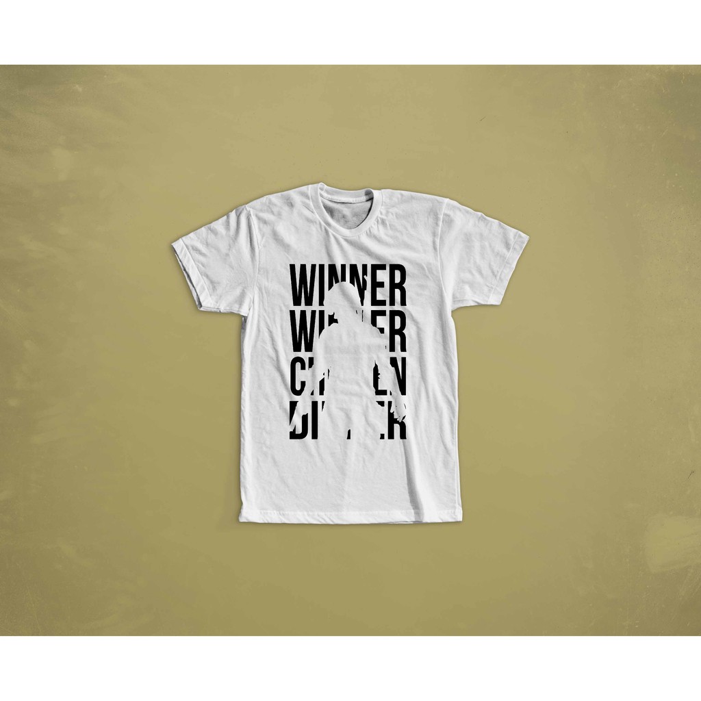 KAOS PUBG WINNER CHICKEN 1/100 BAJU TSHIRT