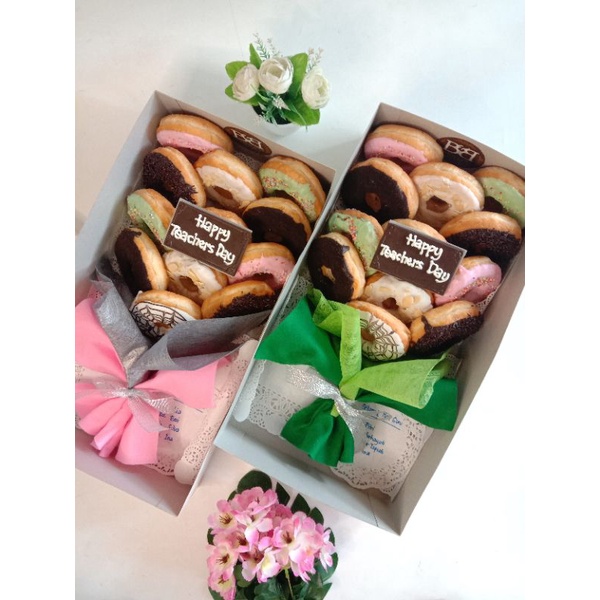 

Bnbpastriesncake Donat Bouquet Isi 12