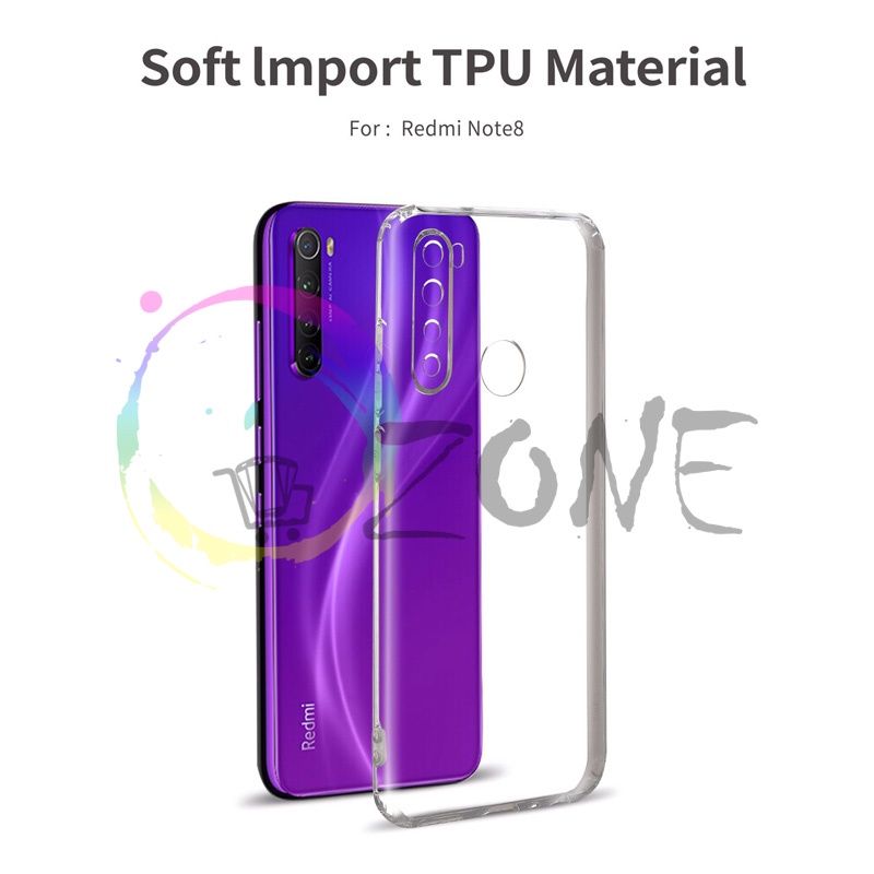 SOFTCASE TRANSPARAN XIAOMI REDMI NOTE 8 PREMIUM CLEAR SOFT CASE