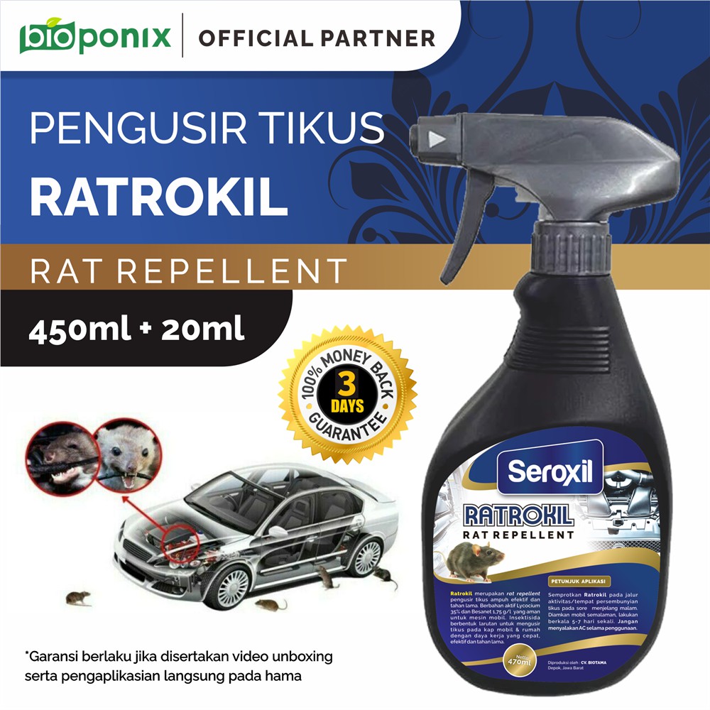 Rat Repellent Pengusir Tikus Mobil Rumah Ampuh Tahan Lama (Seroxil)