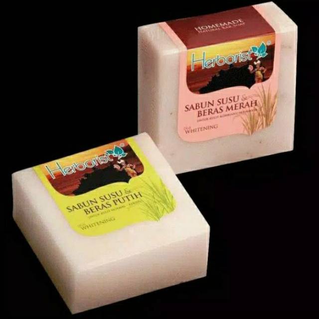 Herborist Sabun Susu Beras Merah Beras Putih 80gr Herborist Sabun Susu Beras Merah Beras Putih 80gr
