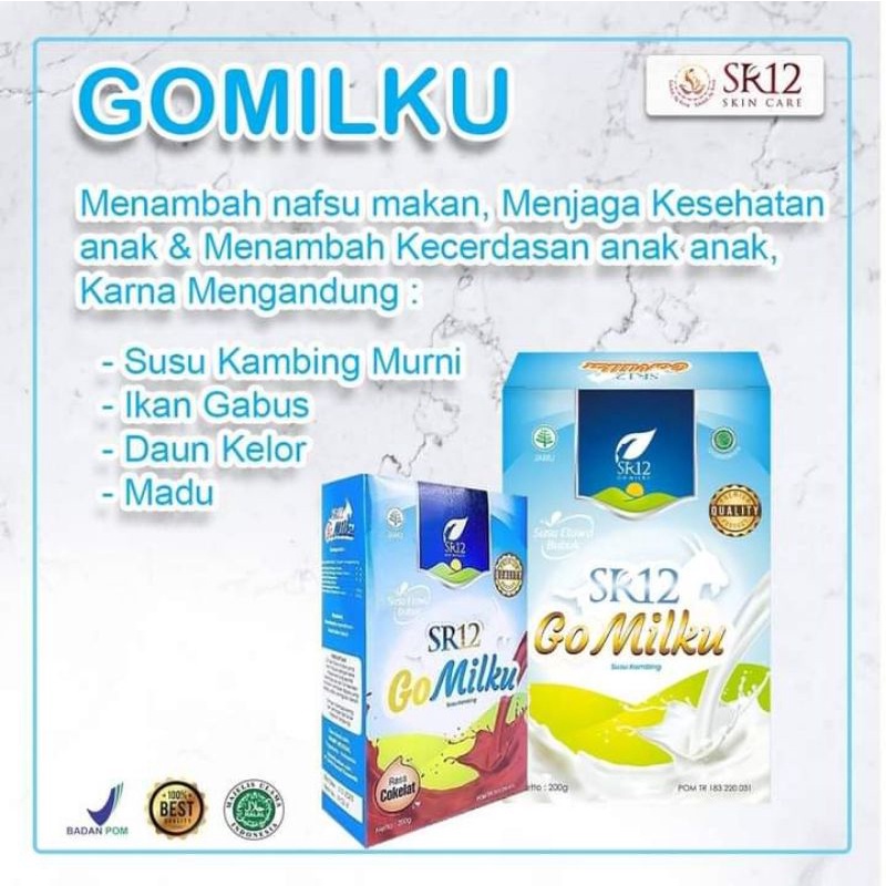 

BESTSELLER SUSU GOMILK SR12 HALAL DAN BPOM