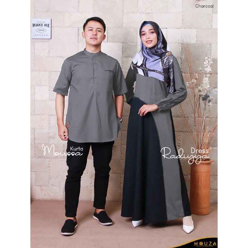 [DF] Gamis mouza Radiyya by Mouza Indonesia / Gamis Polos Busui / Fashion Wanita Muslimah Premium
