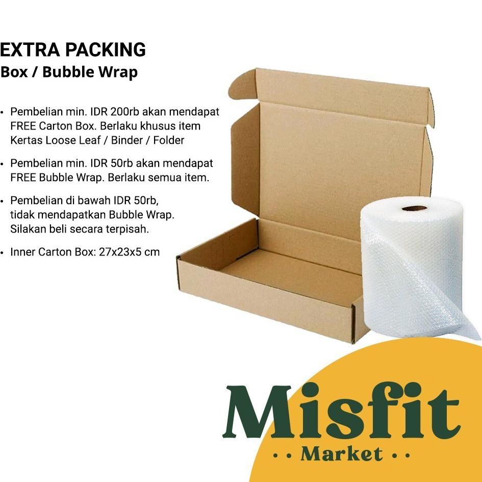 

(V1L7) EXTRA PACKAGING Carton Box & Bubble Wrap //Pasti@murah