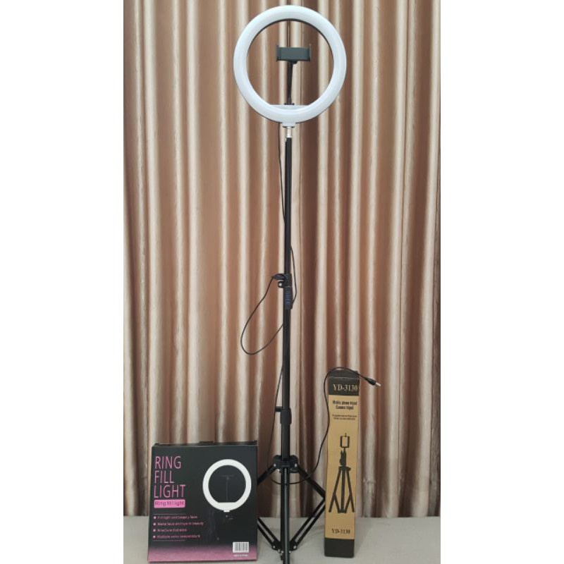 Trend-Tripod MultiTrend-Paket Ringlight LED 33 CM / Lampu Make Up Vlog Plus Tripod Weifeng