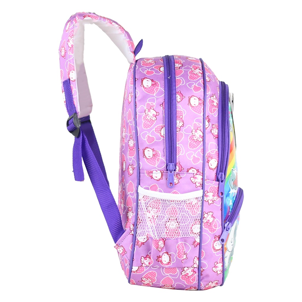 Tas Anak Perempuan Gendong Sd Tk Lucu Karakter BT-21 Cantik Lucu Ransel Termurah Ungu Fashionable