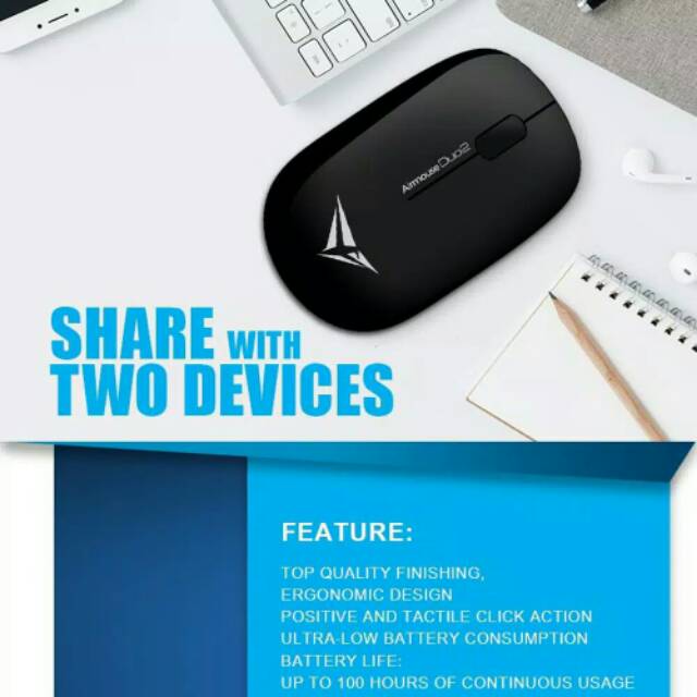 Alcatroz Airmouse DUO 2 -Wireless &amp; Bluetooth