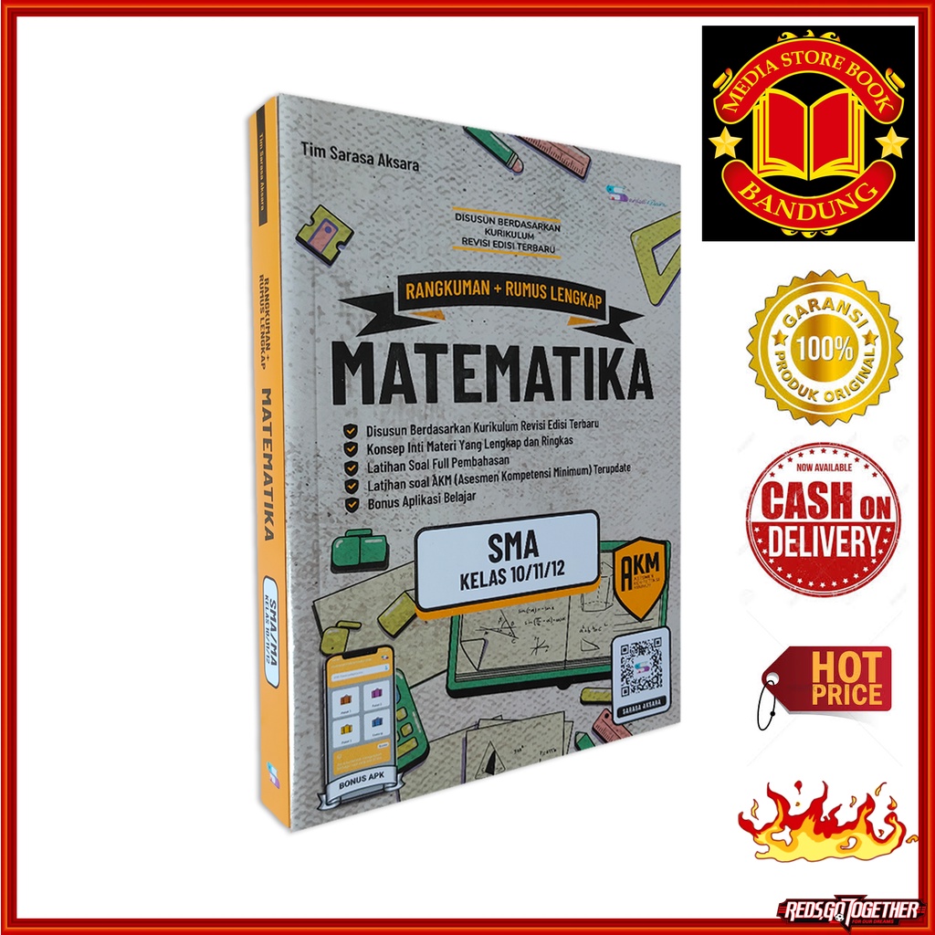 BUKU MATEMATIKA SMA RANGKUMAN + RUMUS LENGKAP MATEMATIKA SMA KELAS 10,11,12 - BUKU MATEMATIKA (100% 