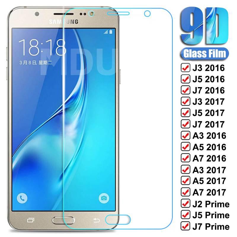 9D Protective Glass For Samsung Galaxy S7 A3 A5 A7 J3 J5 J7 2016 2017 Screen Protector J2 J4 J7 Core J5 Prime Tempered Glass