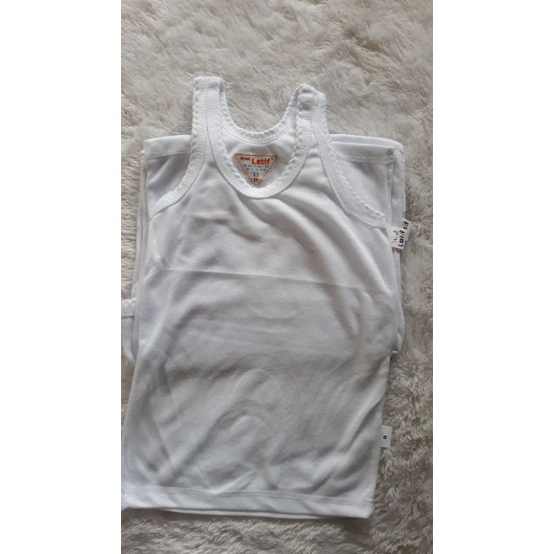 Singlet Arizal Latif - Kaos Oblong Putih - Anak - size M,L,XL,3L,4L,5L,6L