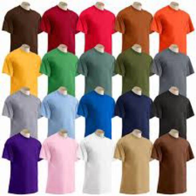 Kaos polos pria/ baju o neck unisex/ t-shirt couple