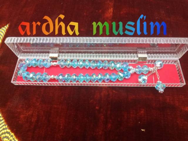 TASBIH ACRILIC 33 BIJI RUMBAI II OLEH OLEH II SOUVENIER