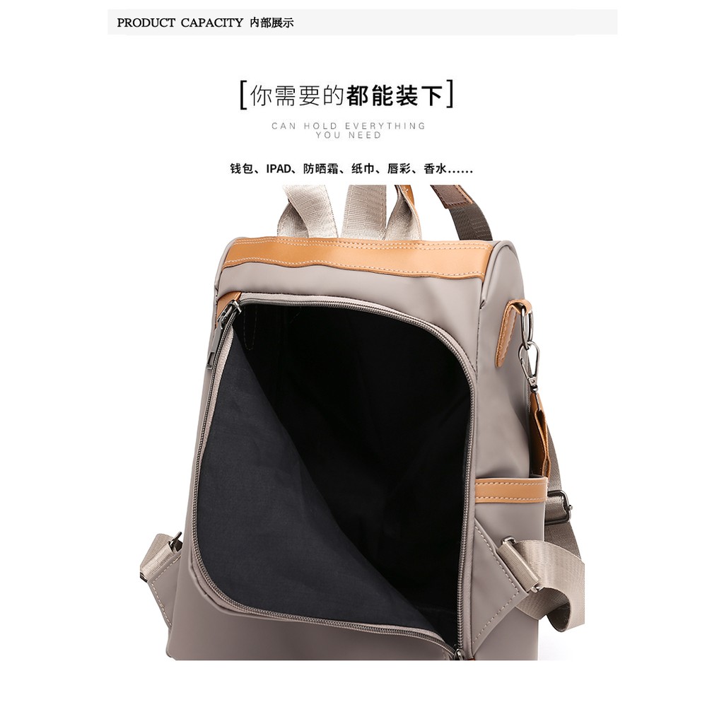 COD√ Multifungsi selempang tas Ransel berkualitas baik Wanita  Backpack Punggung IMPORT FASHION 312