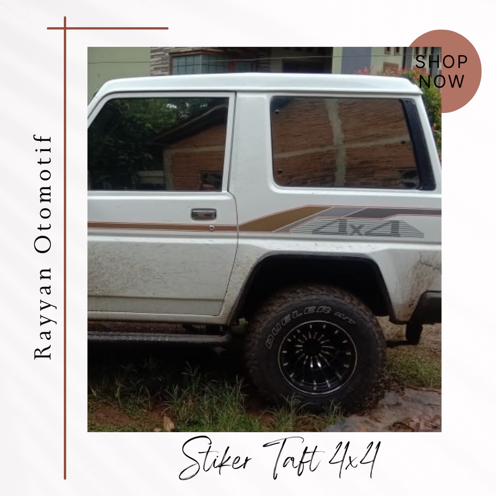 sticker stiker striping list body Daihatsu Taft GT 4x4