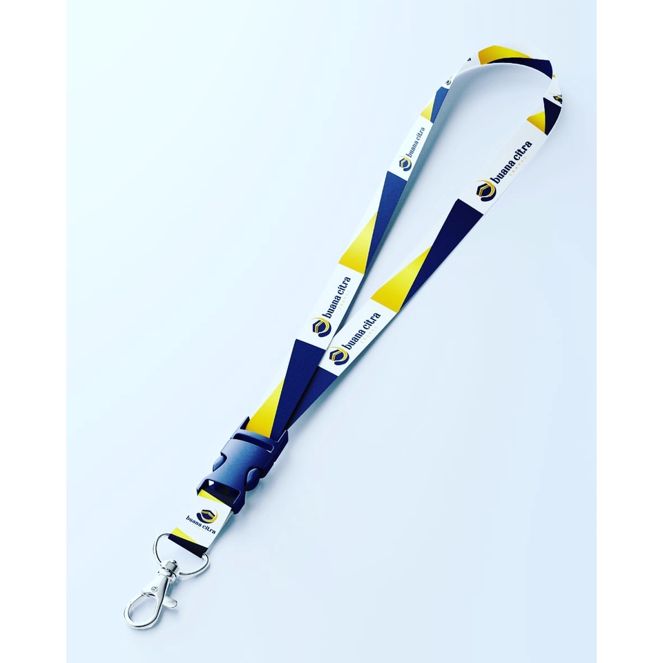 Lanyard Id Card Custom 2 cm Tali Id Card Custom Satuan