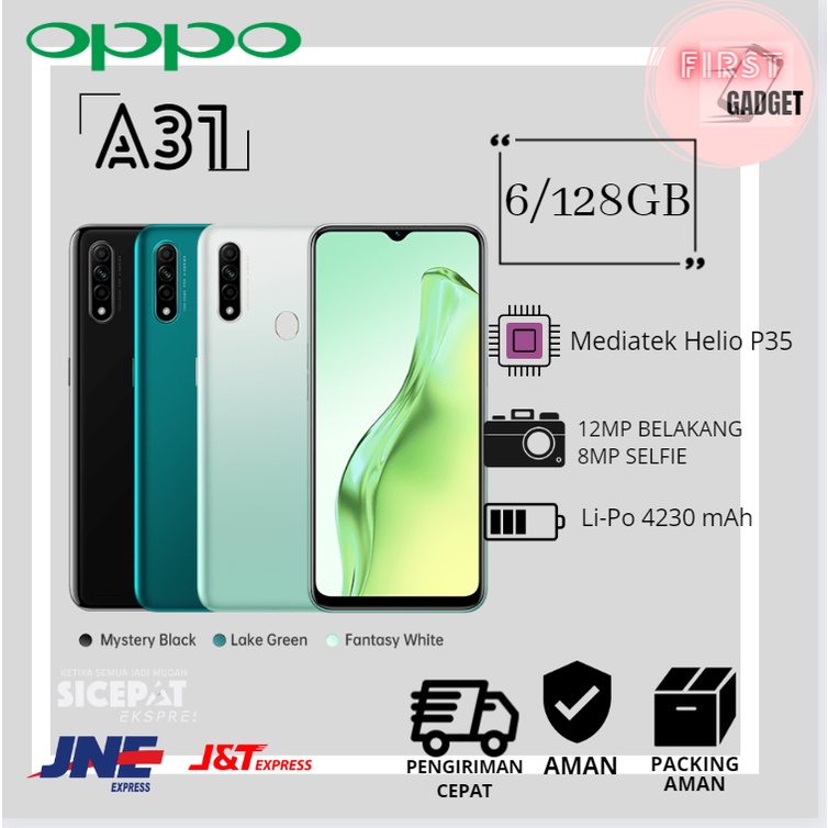 HP OPPO A31 RAM 6/128GB FULLSET THE BEST GARANSI 12 BULAN