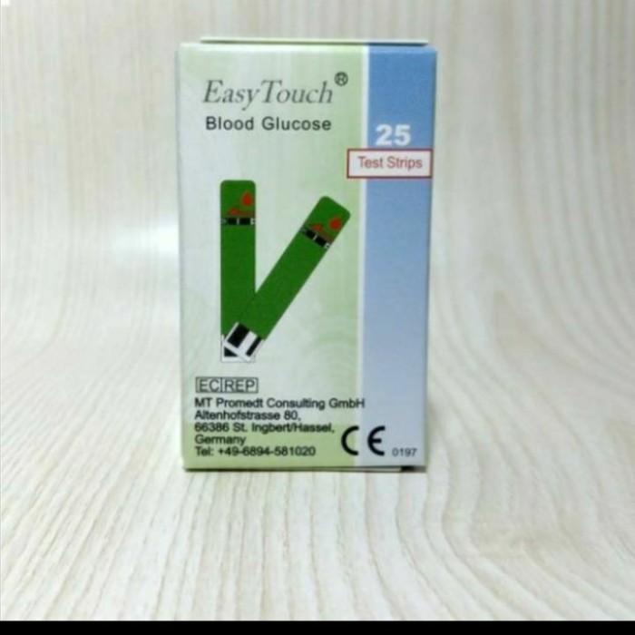 Easy touch glucose strip 25,alat tes kadar gula darah