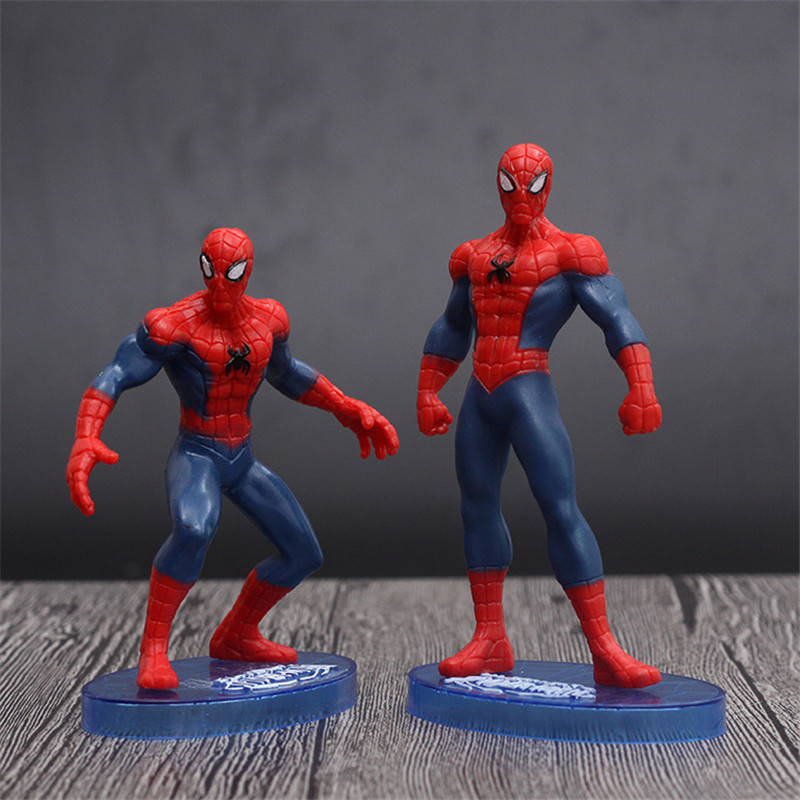 &lt;Available&gt; 7pcs/set Marvel The Avengers Spider Man Action Figures Spider Man Doll Model Toy Collectible Children Gifts