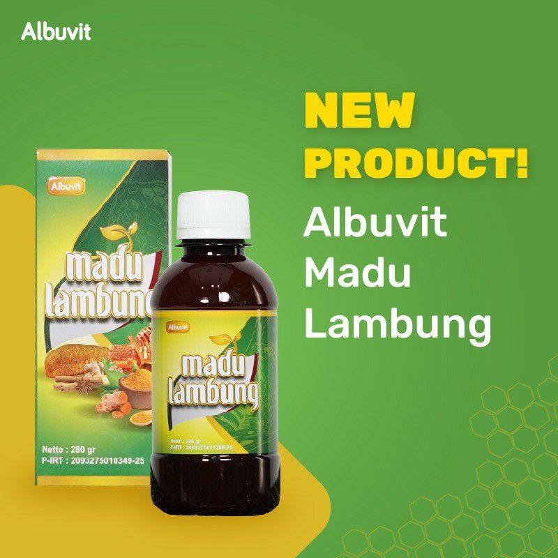 

MADU LAMBUNG ALBUVIT Botol 280 Gr