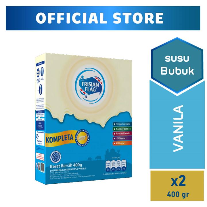 

Frisian Flag Kompleta Susu Bubuk Rasa Vanilla 2 x 400 gr