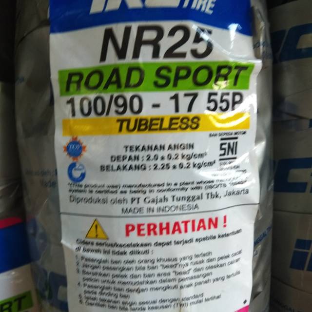 Ban Luar IRC 100/90-17 NR25 Tubeless
