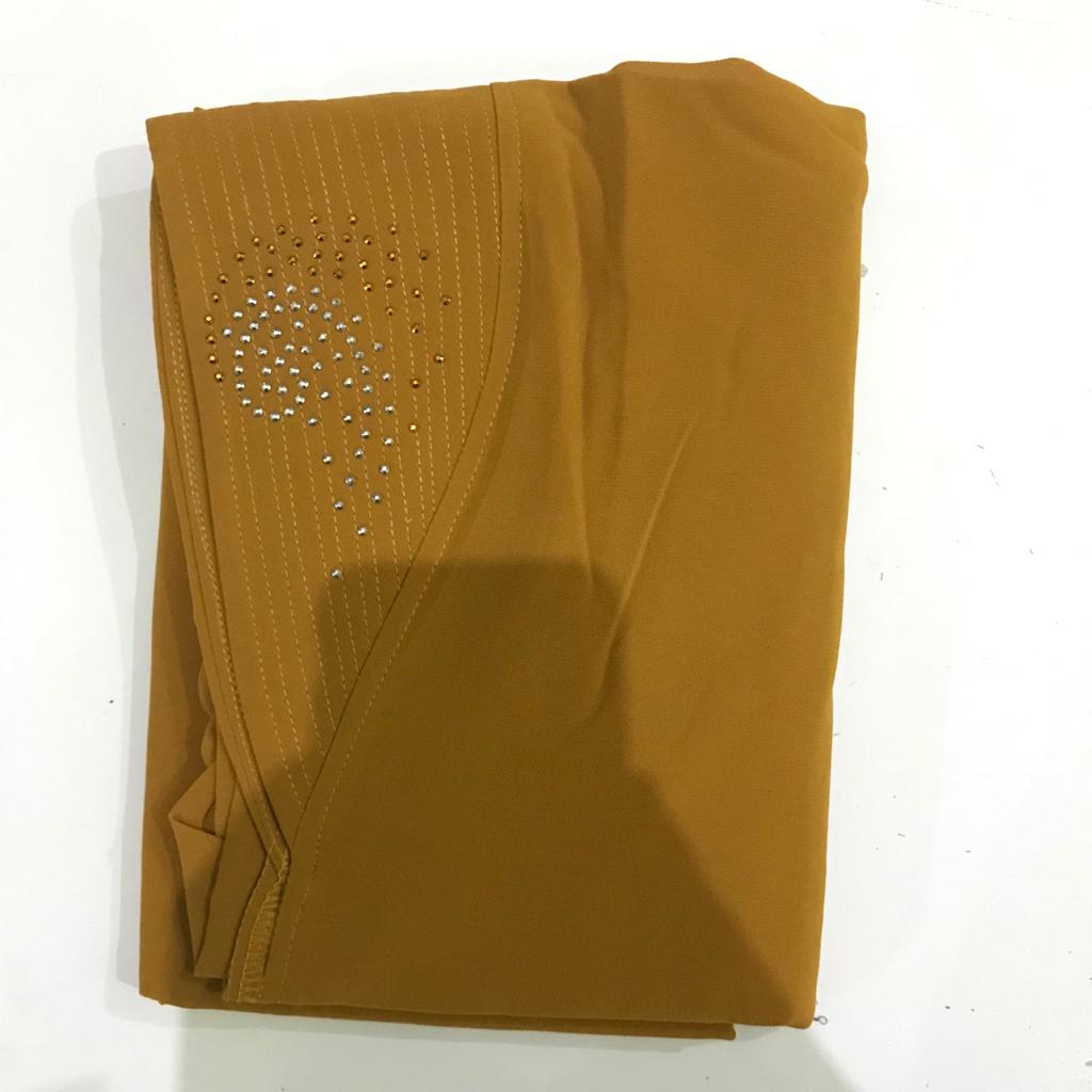 Jilbab Syari Khimar Dhea Ori Daradiora Sayra-MUSTARD