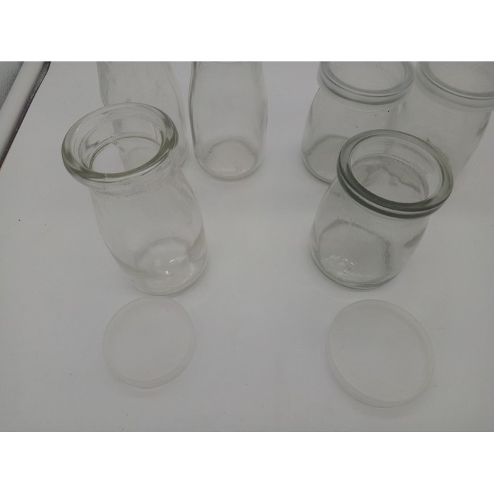 Botol Jar Toples Kaca (TINGGI) 100ML : Puding / Selai / Susu / Yoghurt