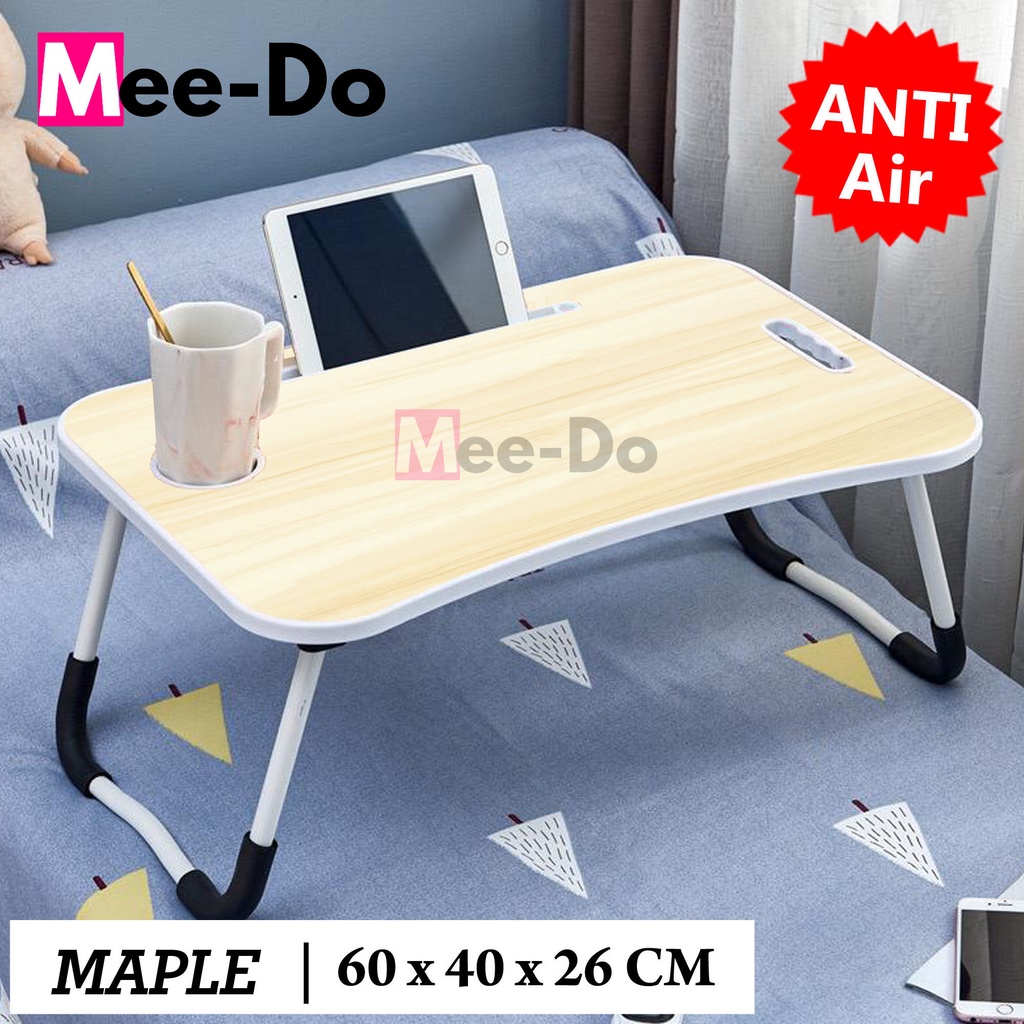 MEE DO Meja Lipat Laptop Belajar Anak Serbaguna Folding Table-MBL01 - Maple