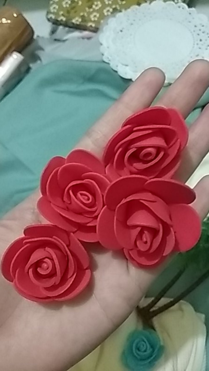 Bunga Spons 3,5 Cm Bahan Mahar