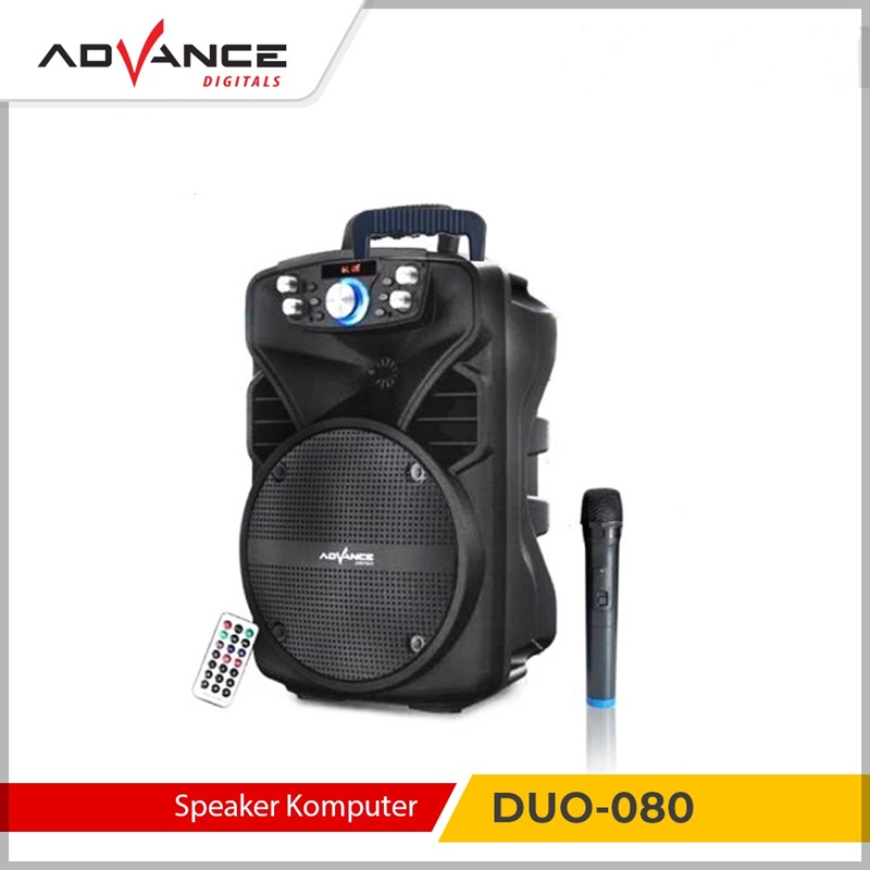 【READY STOCK】Advance Speaker Portable H801N Wireless Black / Mic Wireless