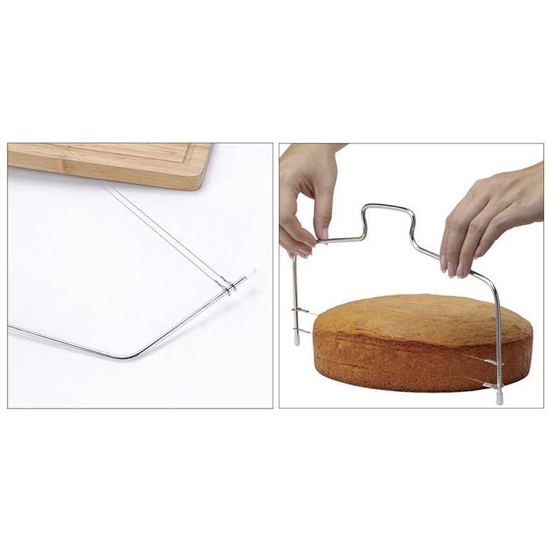 Pemotong Kue Adjustable Wire Cake Cutter Slicer Leveler/ Slicer cake pemotong cake stainless steel