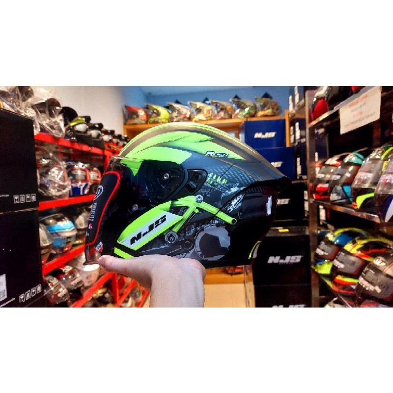 HELM NJS KAIROZ RUSH YELLOW FLOU DOFF/GLOSY-1
