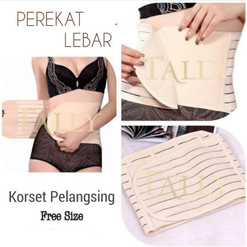 Korset Pelangsing Perut Glambir/ Korset ibu maternal / korset ibu melahirkan Model Strap/Perekat