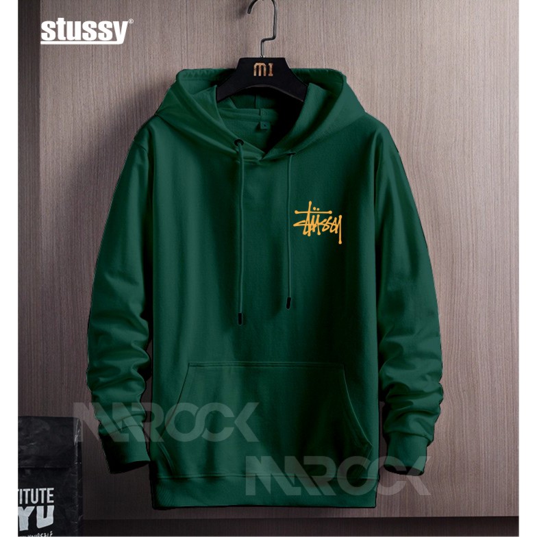 TERMURAH !! COD Jaket Sweater Hoodie Pria Distro stussy Original Big Size Jumbo M - XXL