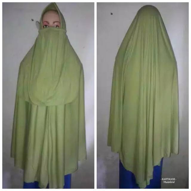 Khimar Kaos Jumbo free  Cadar Tali.