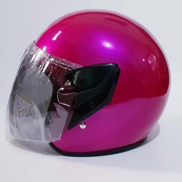 gmv-06  HELM DEWASA SNI STANDAR KACA ANTI PECAH Grab Gojek  NYAMAN AMAN HALF FACE. ::