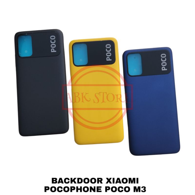 TUTUP BELAKANG BACKDOOR BACKCOVER BACK CASING XIAOMI POCOPHONE POCO M3 HOUSING