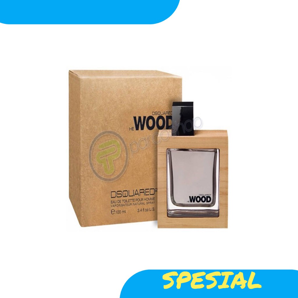 NEW PARFUM ORIGINAL 100% box + segel DSQUARED2 HE WOOD 100ml  PRIA - kondisi normal