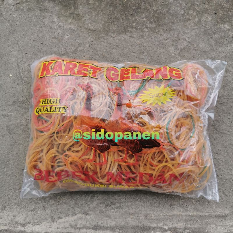 KARET GELANG PENTIL SANGAT KUAT SUPER MEREK BEBEK MEDAN ISI 500 GRAM (PAK)