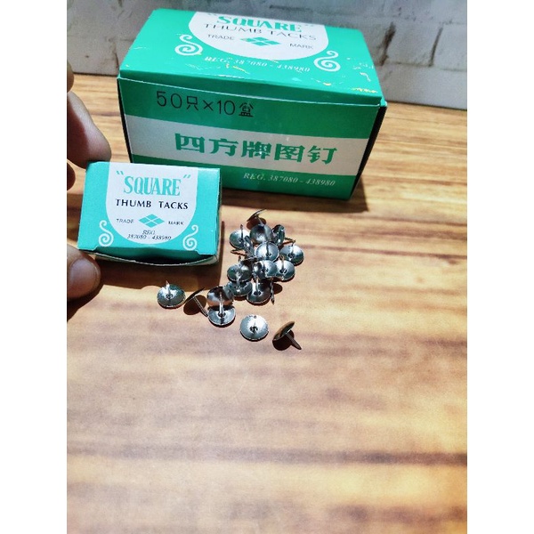 

Paku payung / Thumb tacks (1 pcs isi 50biji)