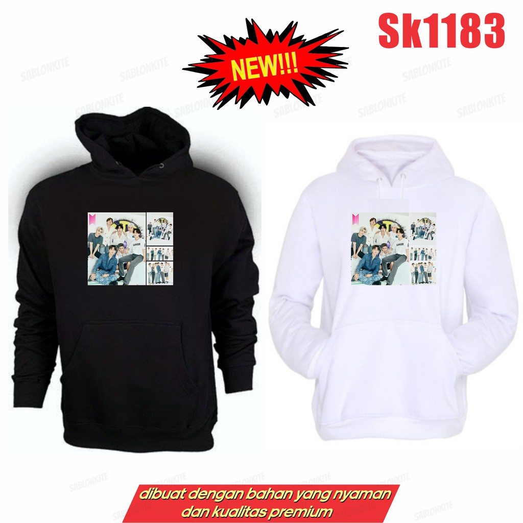 MURAH!!! HOODIE SWEATER FULL MEMBER SK1183 JK V RM SG JH JIN JM UNISEX